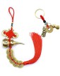 1PCS Chinese New Year Lucky Coins Charm Gourd Chinese Knot Tassel and 1PCS Feng Shui Key Chains Gourd with PIXIU Coin, Hanging Tassel Pendant Bring Luck Healt Wealth