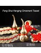 1PCS Chinese New Year Lucky Coins Charm Gourd Chinese Knot Tassel and 1PCS Feng Shui Key Chains Gourd with PIXIU Coin, Hanging Tassel Pendant Bring Luck Healt Wealth